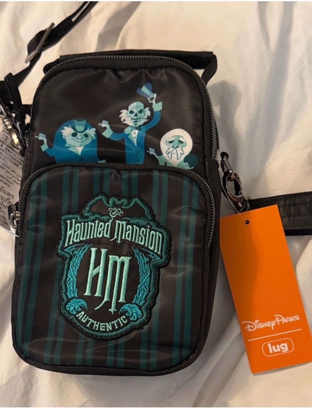 lug Haunted Mansion Black & Teal Crossbody Belt Bag